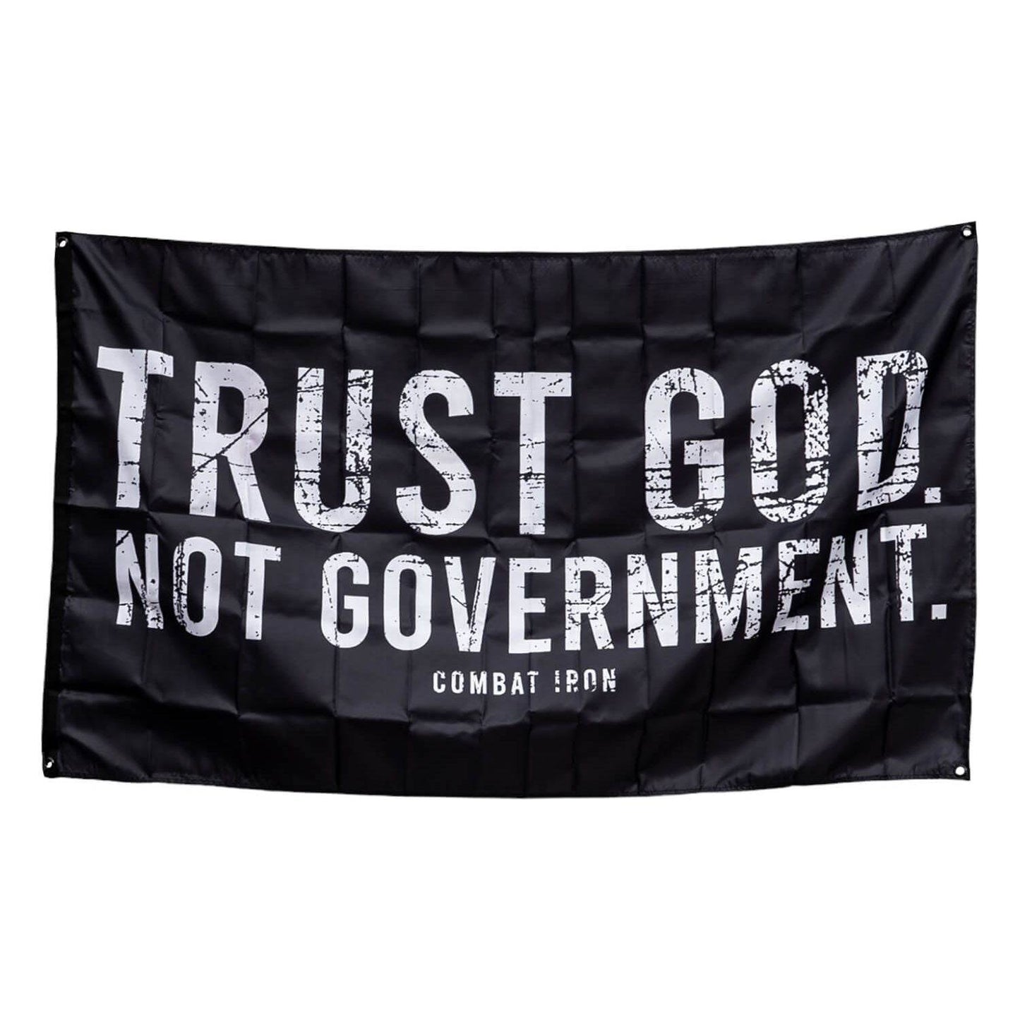 Trust God. Not Government. Distressed 3' X 5' Wall Flag