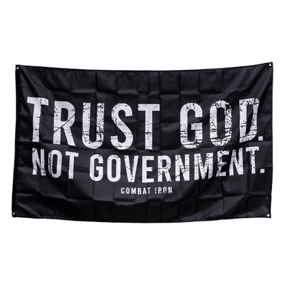 Trust God. Not Government. Distressed 3' X 5' Wall Flag