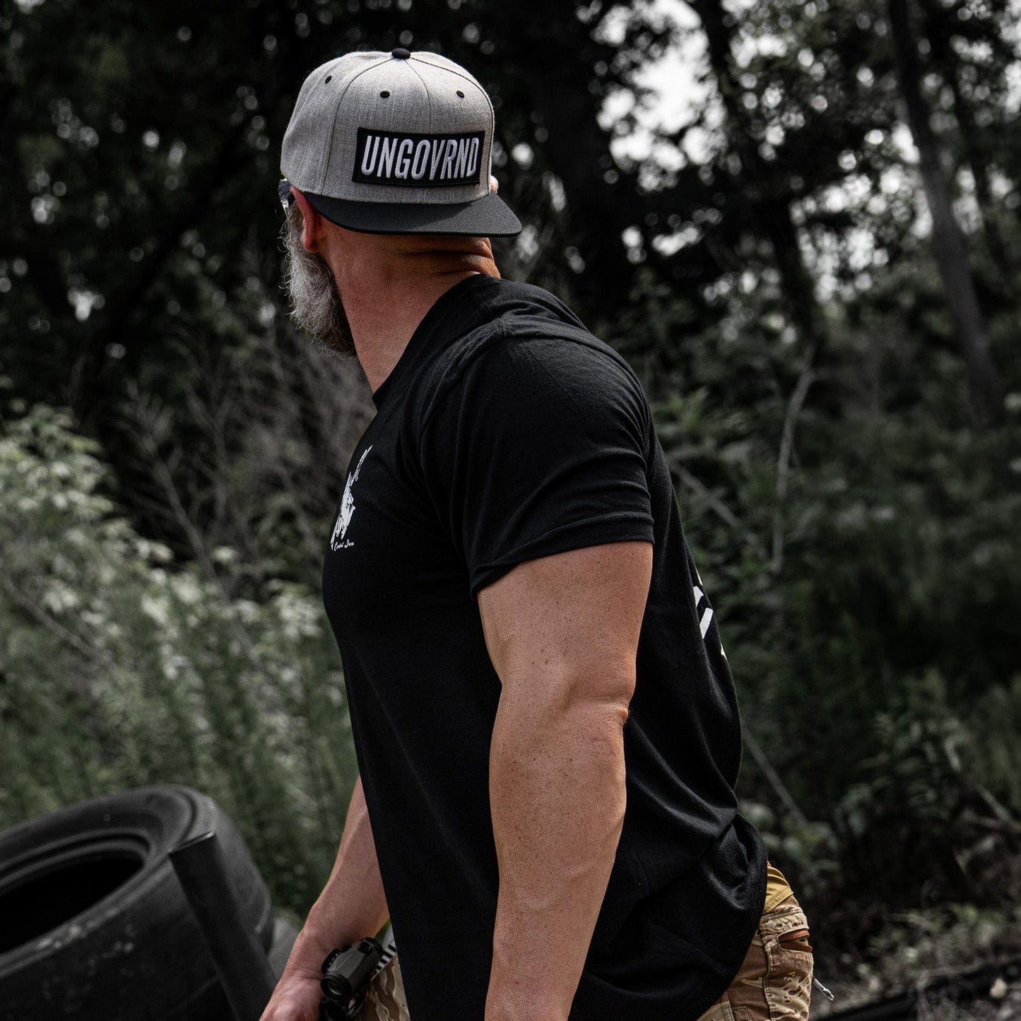 Ungovrnd Oversized Patch Flatbill SnapBack Hat