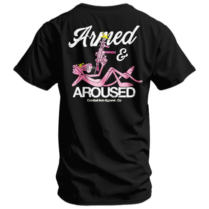 Armed and Aroused  Men's T-Shirt