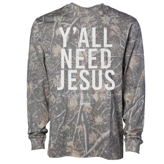 Y'all Need Jesus Men's Long Sleeve