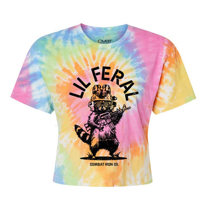 Lil Feral Raccoon Women's Crop T-Shirt
