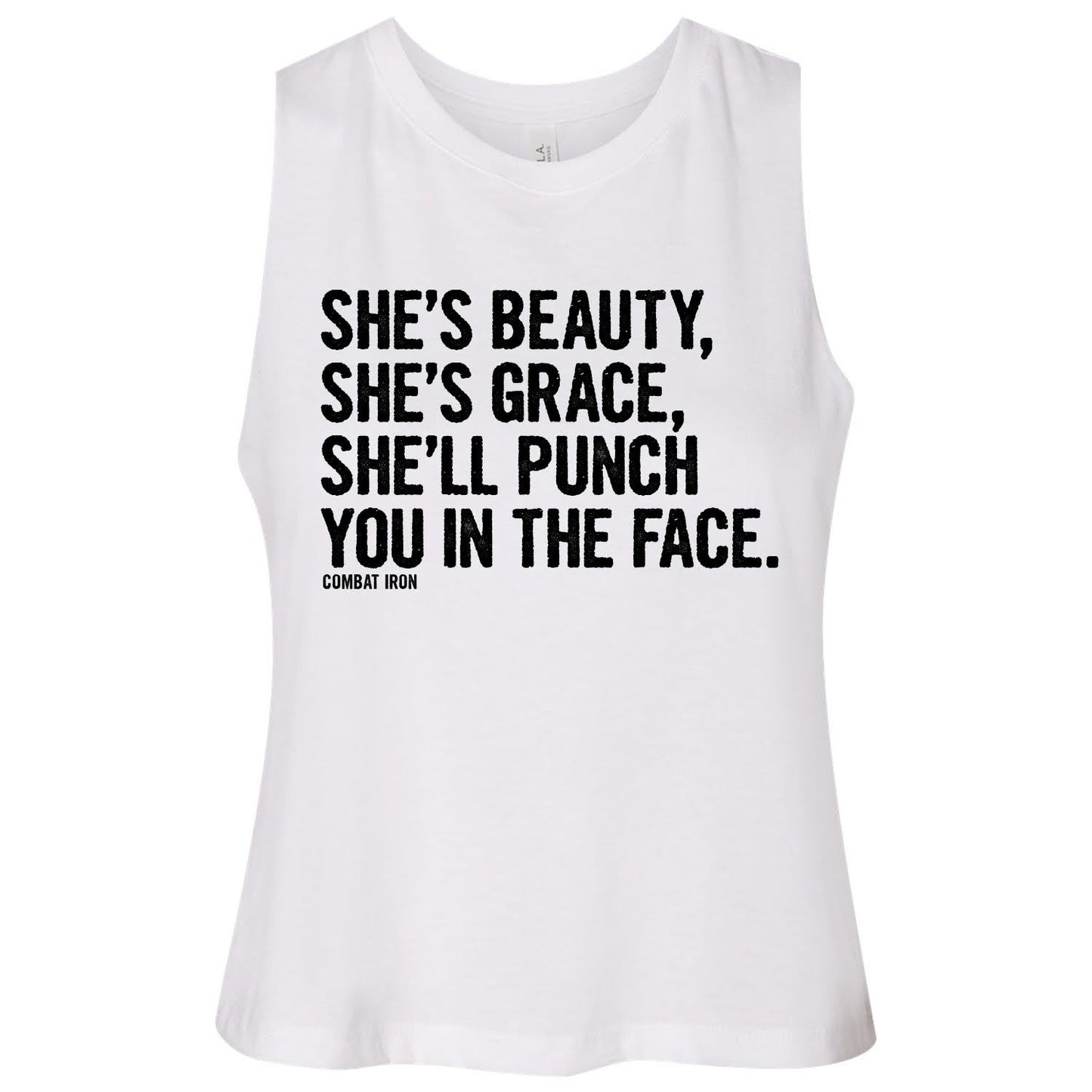 She's Beauty, She's Grace. Women's Tank Crop Top