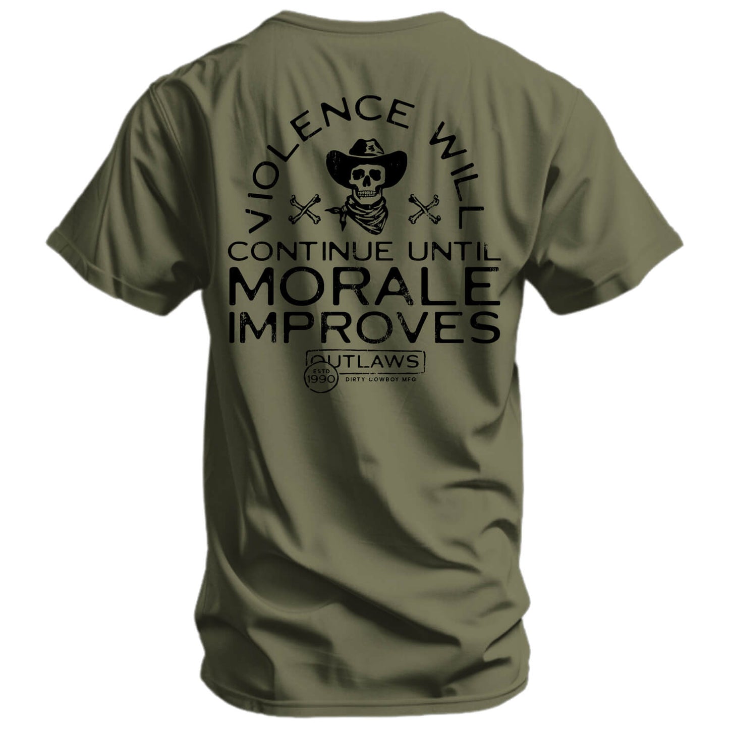 Violence Will Continue Until Morale Improves Men's T-Shirt