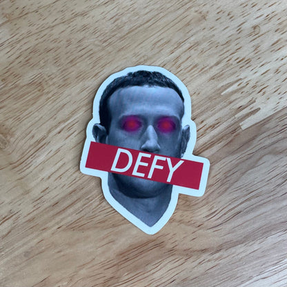 DEFY ZUCK -  Vinyl Sticker