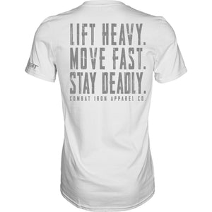 Original Motto: Lift Heavy. Move Fast. Stay Deadly. Men's T-Shirt