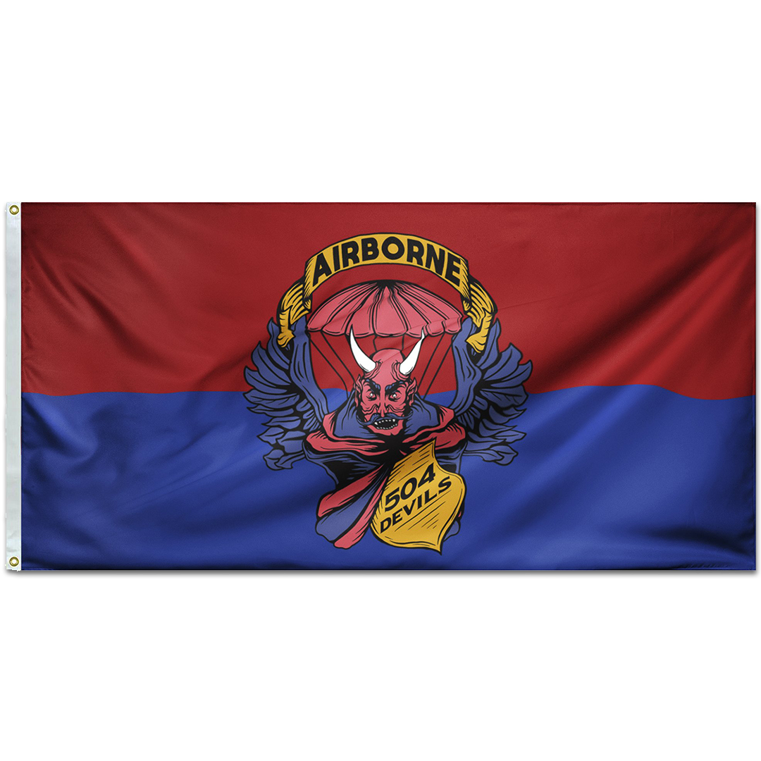504 Devils Remastered Double-Sided Flag