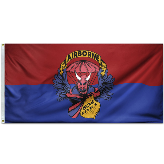 504 Devils Remastered Double-Sided Flag