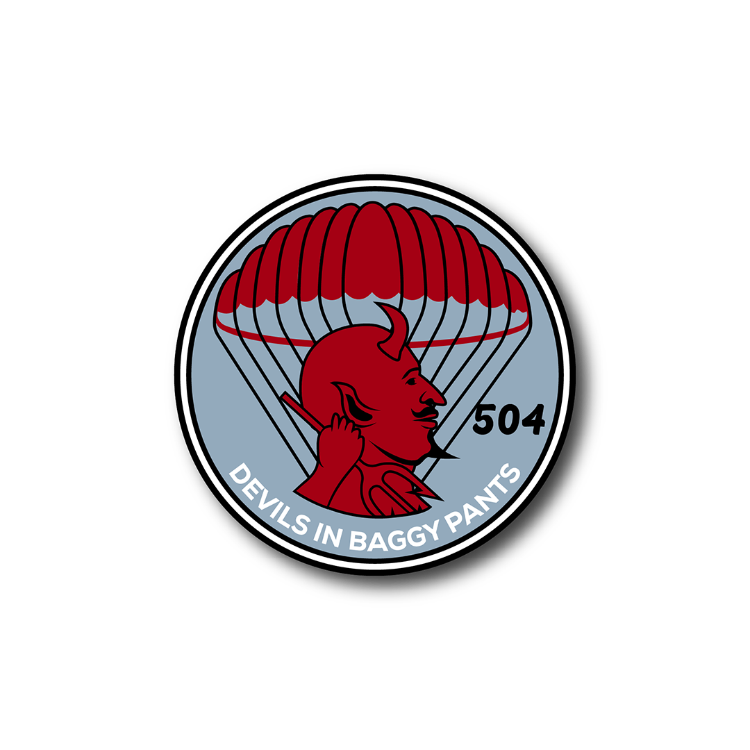 504th Devils Airborne Classic Premium Sticker
