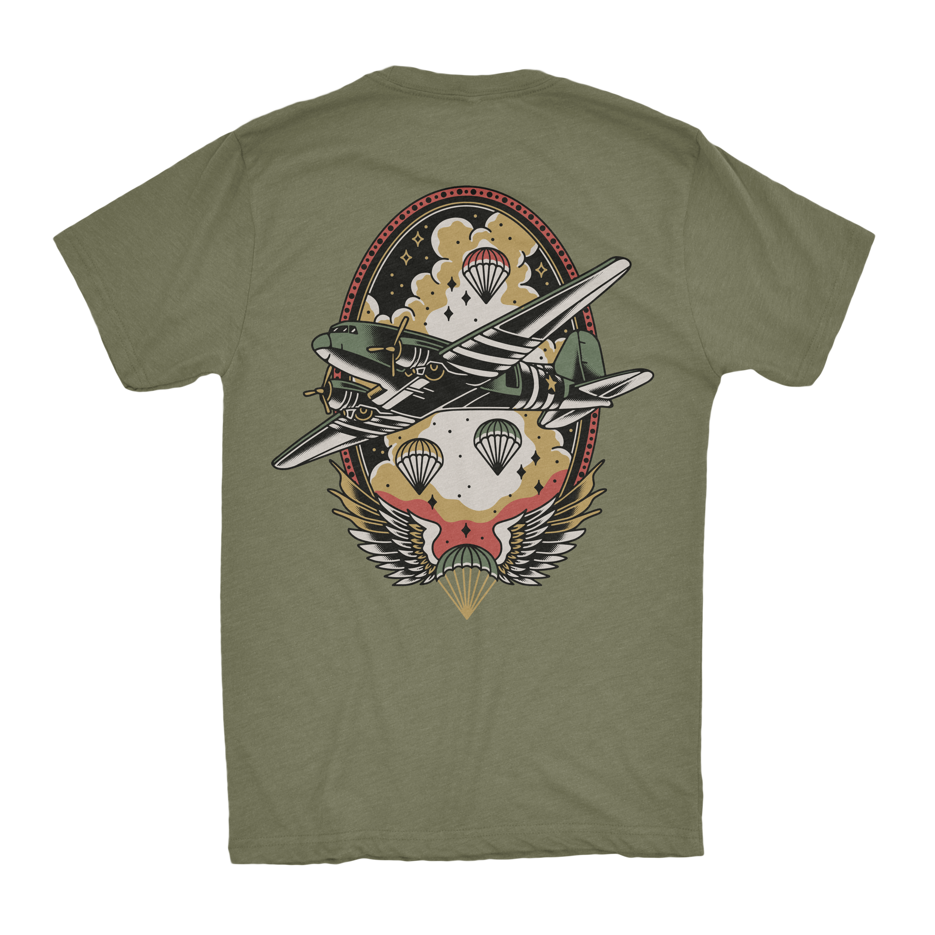 Airborne Traditional Shirt Military Green