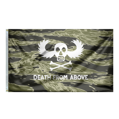 Vietnam Airborne War Wings Double-Sided Flag