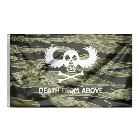 Vietnam Airborne War Wings Flag