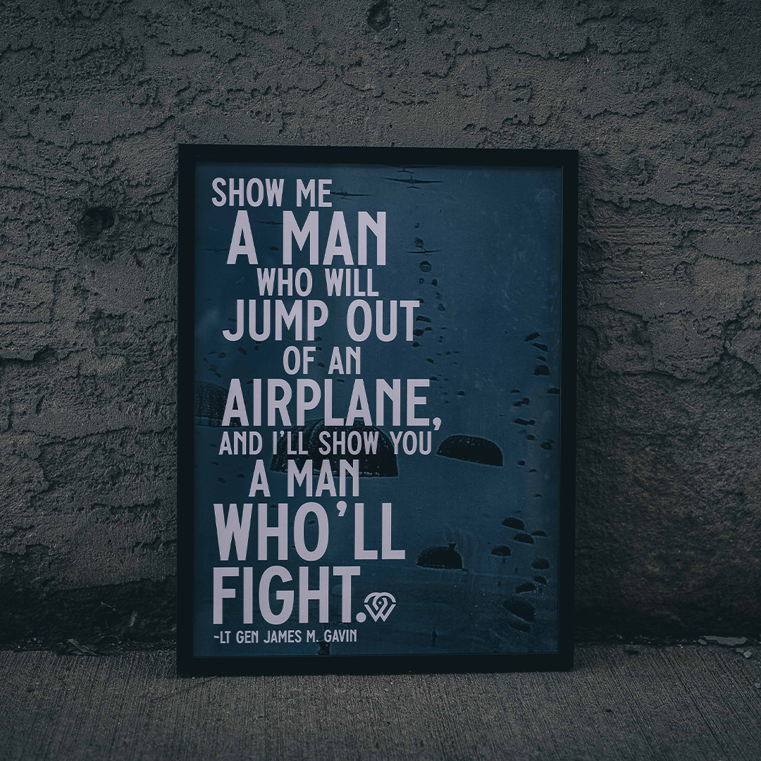 A Man Who Will Fight Framed Poster