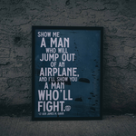 Load image into Gallery viewer, A Man Who Will Fight Framed Poster
