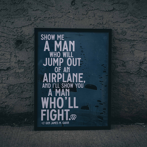 A Man Who Will Fight Framed Poster