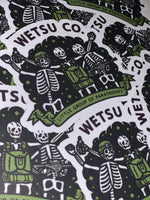 Load image into Gallery viewer, WETSU Airborne LGOP Sticker 3 Skeletons hugging
