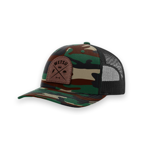 Airborne Kings and Queens Leather Patch Hat - Woodland