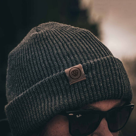 WETSU Watch Cap - Leather Tabbed Grey