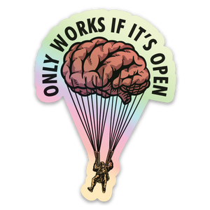 Open Minds Holographic Mini Sticker
