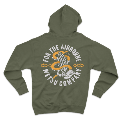 Static Line Bites Green Hoodie