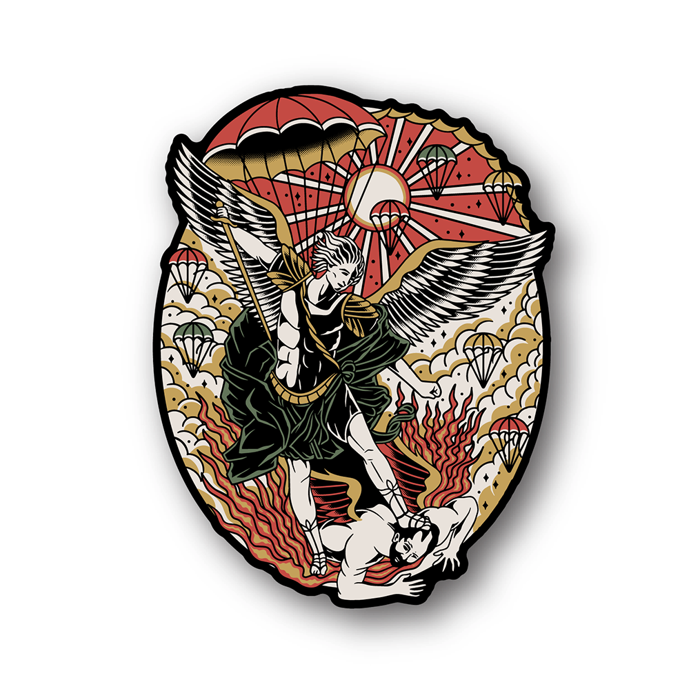 St Michael Traditional Premium Sticker