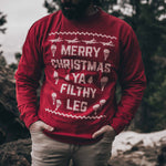 Load image into Gallery viewer, Ya Filthy Leg Christmas Sweatshirt
