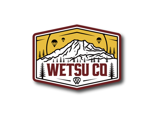 WETSU Mountains Sticker