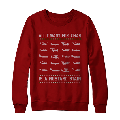 Mustard Stain Christmas Sweater