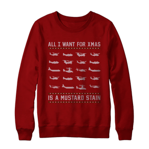 Mustard Stain Christmas Sweater