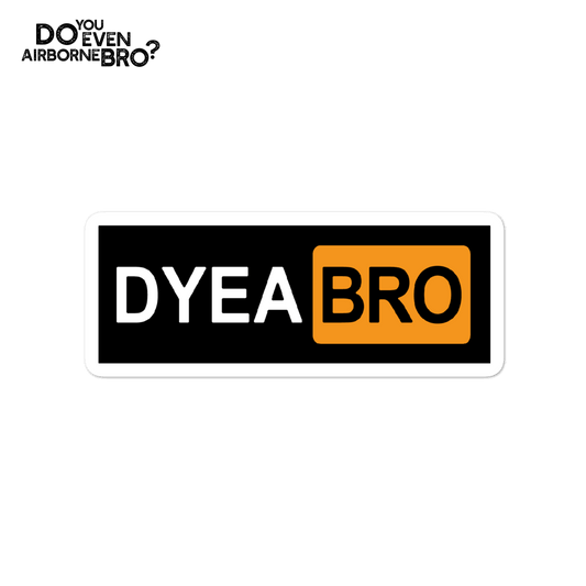 Do You Even Airborne Bro Hub Sticker