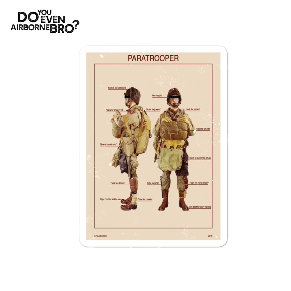 Anatomy Of A Trooper Sticker