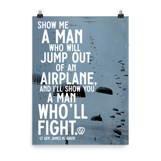 A Man Who Will Fight Poster
