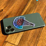 Load image into Gallery viewer, Open Minds Holographic Mini Sticker
